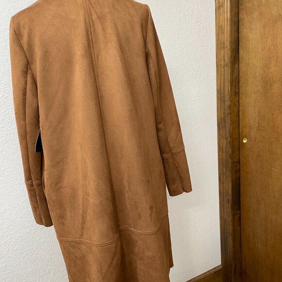 Worthington English Toffee NWT Knee Length Jacket   Size Medium - Picture 2 of 5